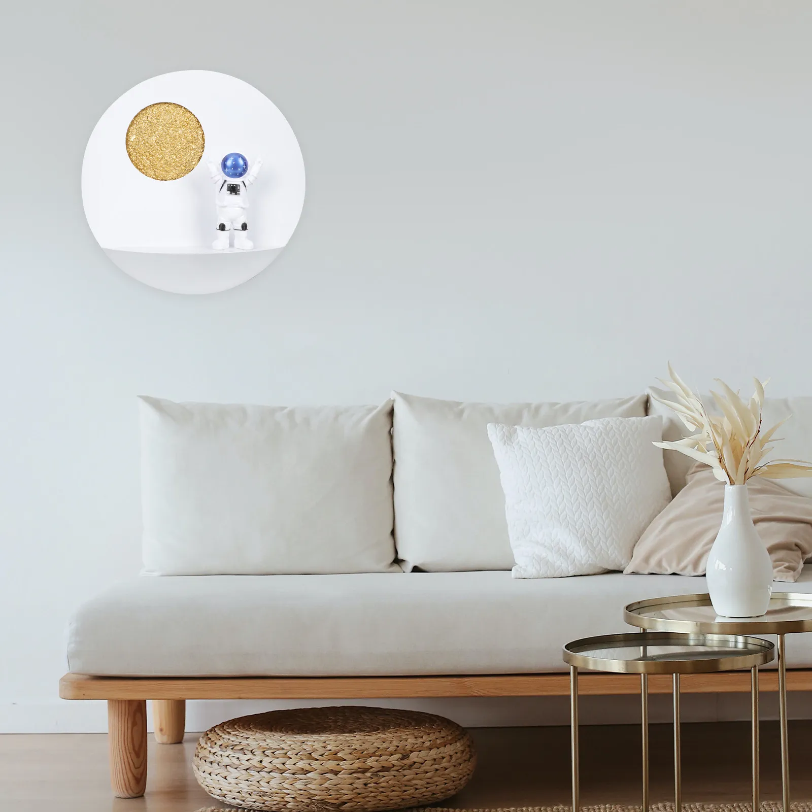Lunar Astronaut Corridor Lamp Modern Minimalist Hallway Wall Light Compact Design Warm LED Aisle Light for Living Space