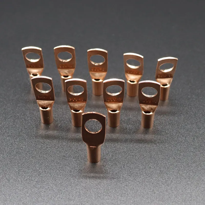10pcs Copper Lug Ring Wire Connector Cable Lugs Battery Terminals Set Electric Wire Cable Connectors SC4 SC6 SC10 SC16 SC25 SC35