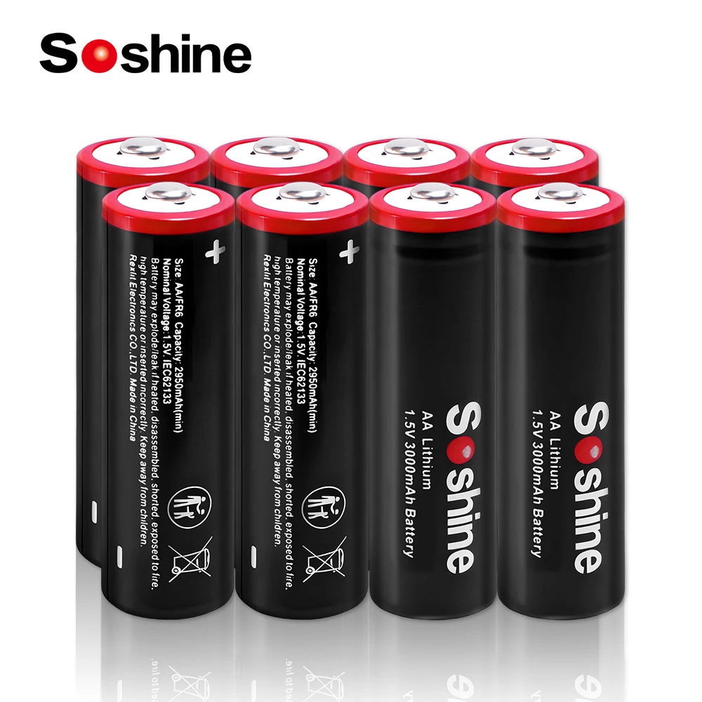 Soshine 1.5V 3000Ma…