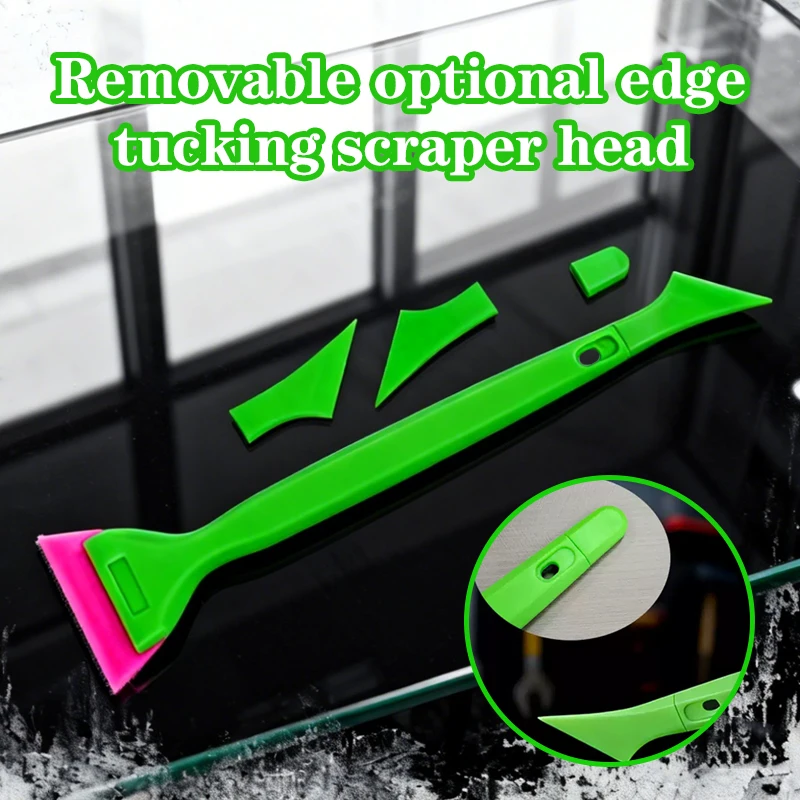 Dual-Purpose Ox-Tendon Squeegee for Car Film Installation, Edge Tucking Scraper for Paint Protection Film and Window Tinting