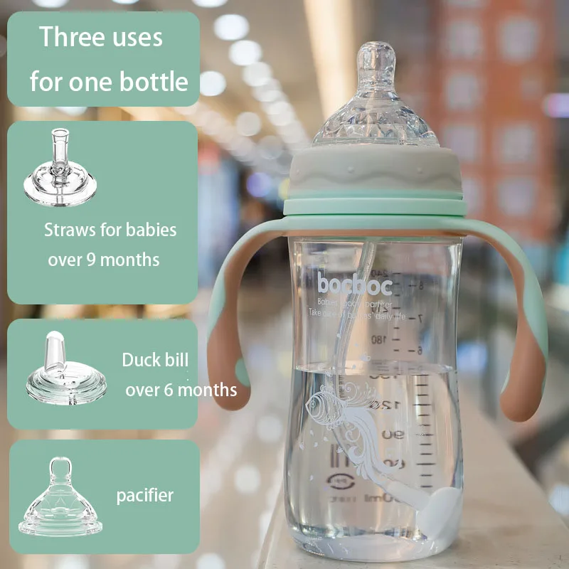 3 Uses for One Bottle Baby Bottle High Quality Pp Bottle for Baby Milk Bottle Feeding Bottle Cute Water Bottle for Child