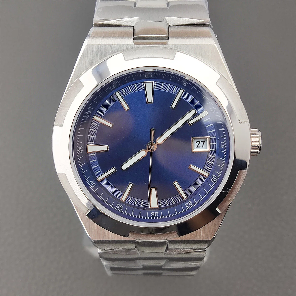 41mm case Miyota8215 men\'s case custom logo nh35 watch case brand stainless steel watch parts watch movement