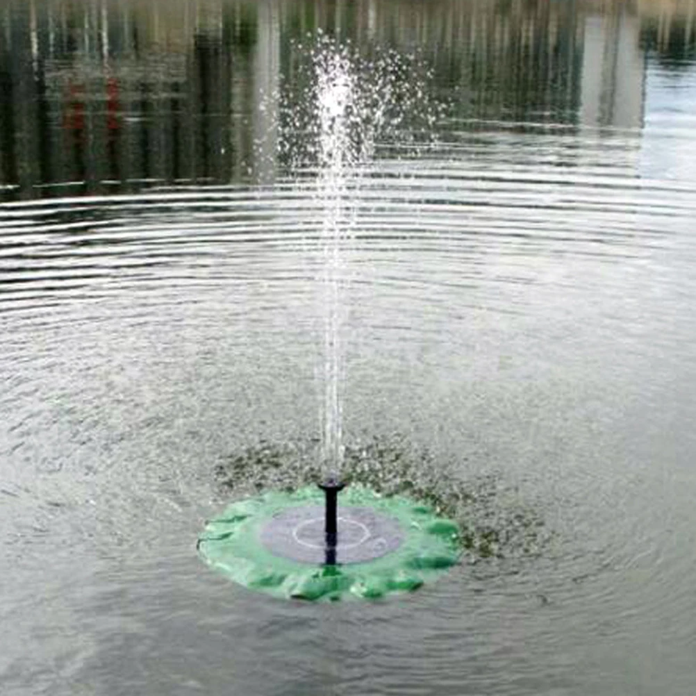

Lotus Leaf Fountain Solar Garden Pump Floating Pond Decor Decoration Pool Pad Water