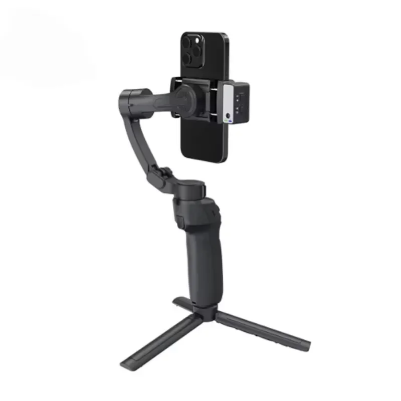 3 Axis Gimbal Stabilizer for Smartphone AI Face Tracking Gesture Control Foldable Selfie Stick with LED Light Handheld Tripod