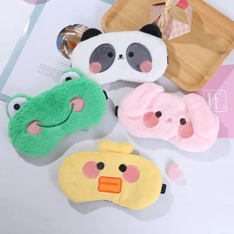 

1pc Sleeping Mask Sleeping Blindfold Soft Plush Eye Masks Cute Cat Eye Cover Plush Mask Eyepatch Nap Health Eye Cover 66
