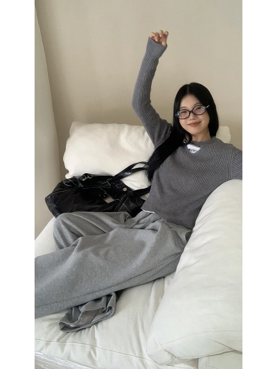 Ay – pull tricoté ample pour femme, nouveau Design intérieur paresseux, sensation haut de gamme, ajusté rond Ne Long Sve, automne hiver