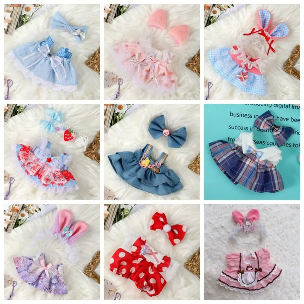 20cm Cotton Doll's Clothes High-quality Lolita Outfit DIY Dress Set Doll Changing Toy Accessories