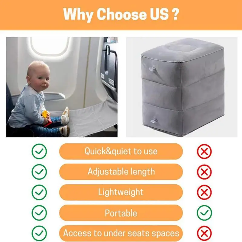 Kids Airplane Bed Airplane Travel Baby Pedals Bed Portable Toddler Travel Bed Kids Portable Toddler Bed Airplane Foot Hammock