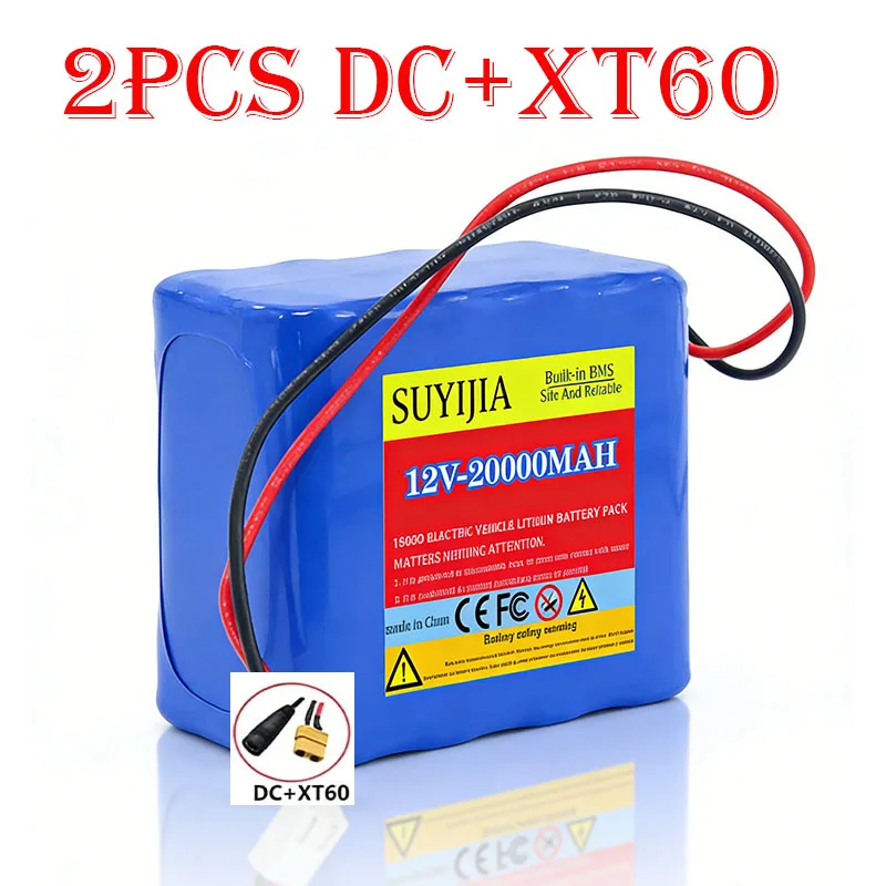 12V 20000mAh 18650 Power Lithium Batterij D50B GPS Voerboot Geschikt voor Lift Intercom Video Deurbel Noodverlichting