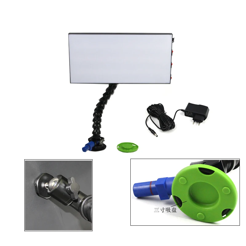 3pins Car Dent King Light Pump with 75mm Suction Cups Lamp Stand with Adjustable Tube Car Dent Repair Tools