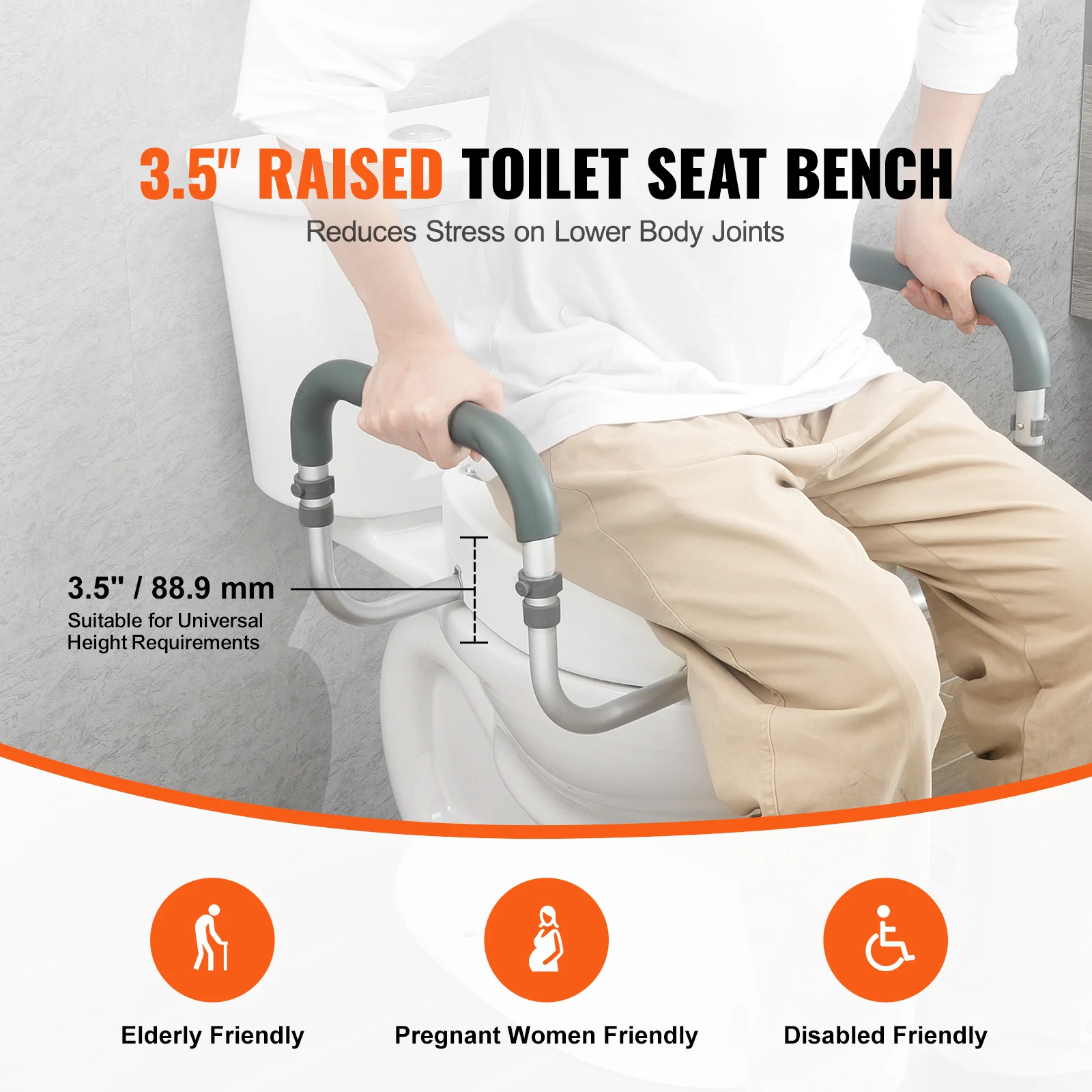 VEVOR Raised Toilet Seat 3.5