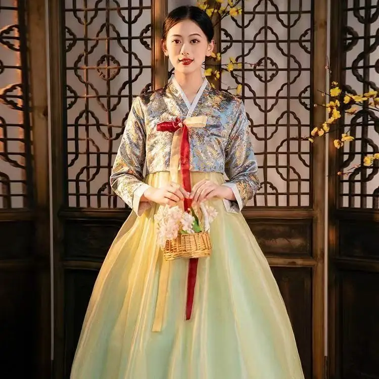 Women's Hanbok Stage Performance Traditional Clothing Korean Wedding Uniforms Court Style Yanji Travel Photography Hanboks