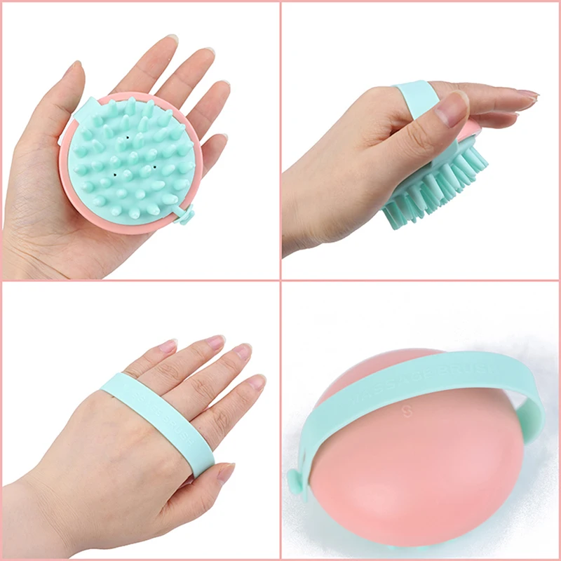 Massage Da Đầu Bàn Chải Lược Dầu Gội Tóc Rửa Lược Tắm Bàn Chải Tắm Spa Massage Giảm Béo Bàn Chải Dầu Gội Chải