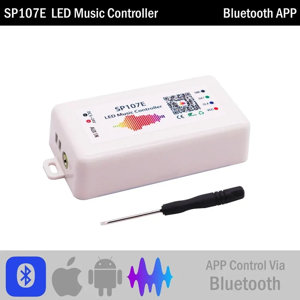 WS2812B WS2811 pikseli kontroler taśm LED Wifi/Bluetooth/kontroler muzyki SP108E SP511E SP801E SP110E SP105E SP107E DC5-24V