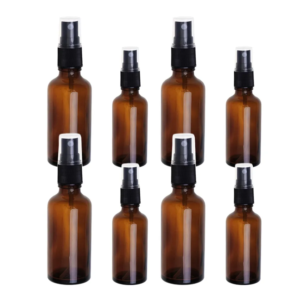 10Pcs 50Ml 100Ml Glass Spray Bottle Reusable Fine Mist Refillable Compact Portable Atomizer for Perfume Skincare Makeup Travel