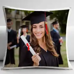 Customized Graduation Photo Pillows,Custom Family Portraits Pillow,Personalized Pillow from Photo, Memorial Gift,Lover Gifts