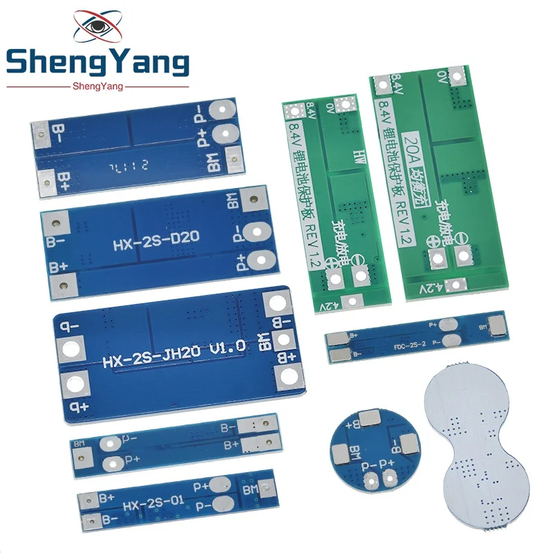 TZT 2S 3A 4A 5A 8A 10A 13A 20A 7.4V 8.4V Li-ion 18650 Lithium battery protection board / BMS board Standard / Balance image 5