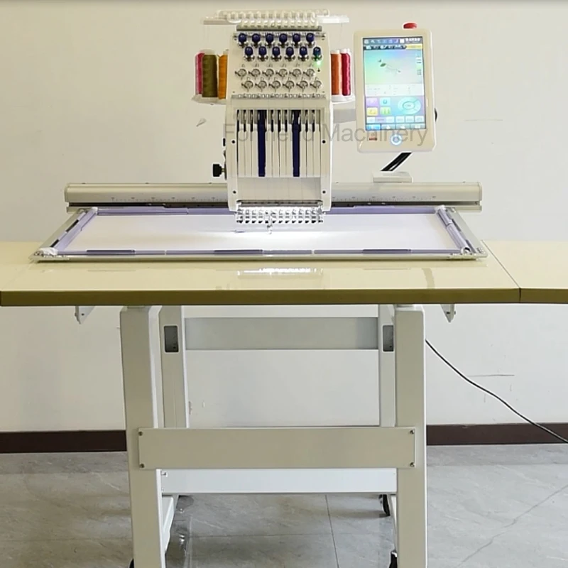 Flexible 12 Garment-Sleeve Embroidery Machine Adaptable Stitching Unit for Fashion Sweatshirts Activewear