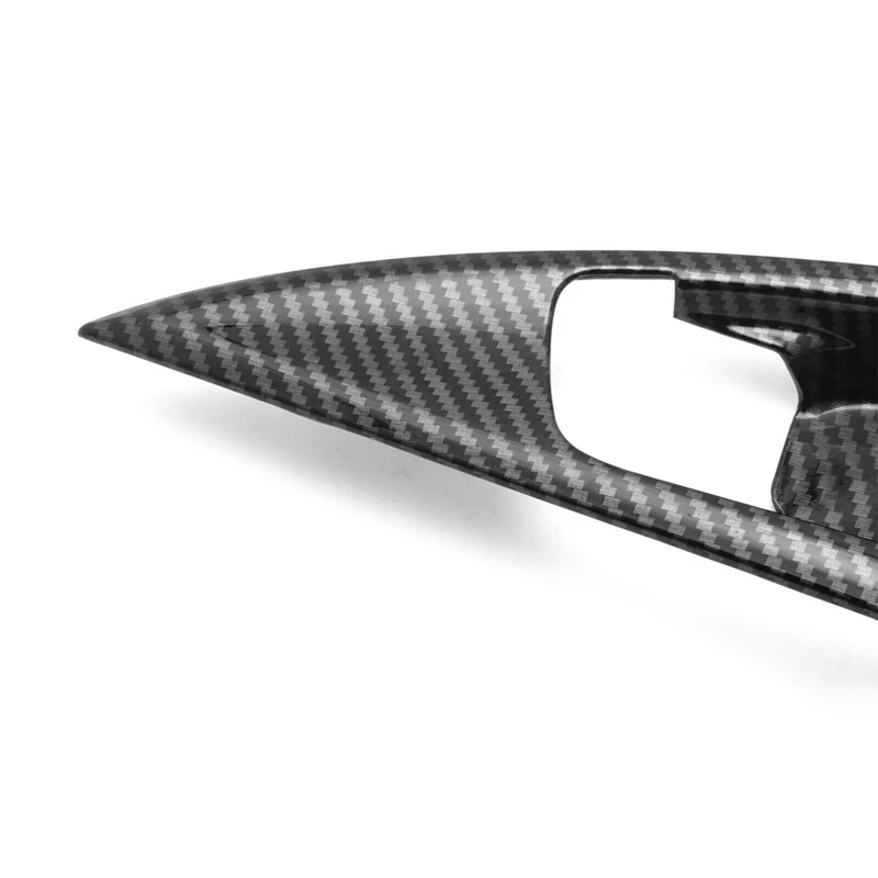 Carbon Fiber Style Inner Door Handle Bowl Panel Cover Trim For Civic 10Th 2016-2021 Sedan