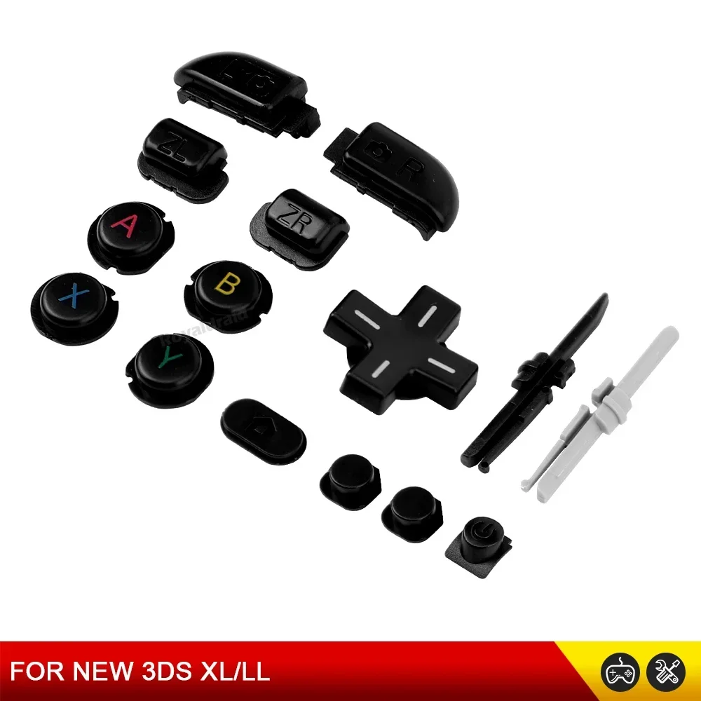 For NEW 3DS XL LL Repair Parts ABXY Buttons LR ZL ZR HOME Button For NEW 3DS XL/LL ABXY D-Pad Buttons Gaming Console Parts