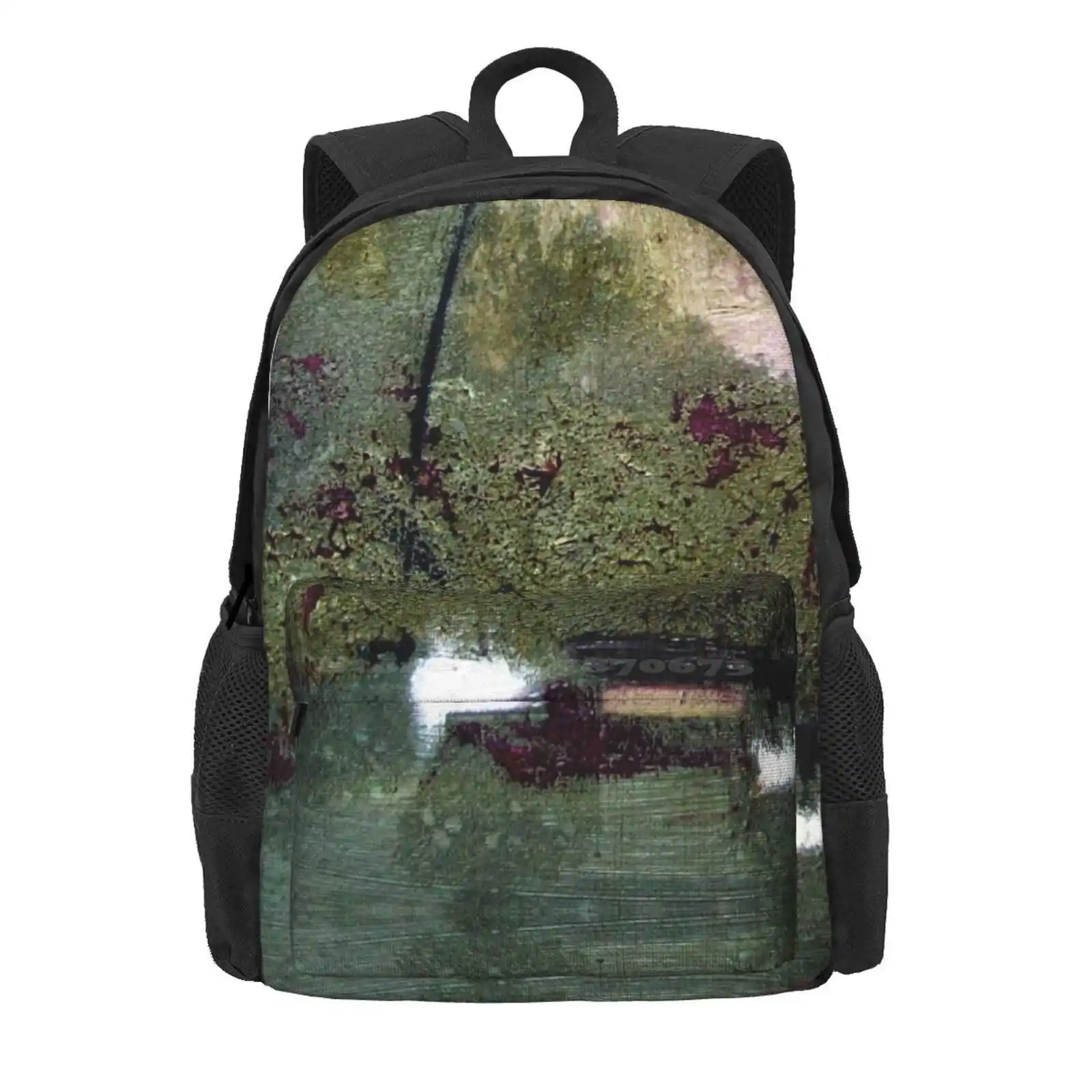 Sage And Plum Textured Abstract Hot Sale Schoolbag Backpack Fashion Bags Abstract Texture Sage Plum Irregular Ruth Palmer