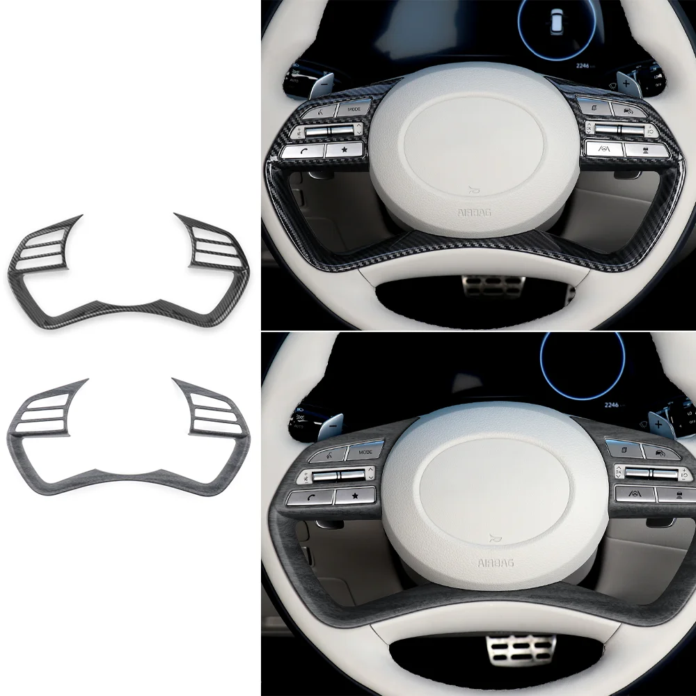 

Car Steering Wheel Button Cover Frame in ABS Plastic Suitable for Hyundai Palisade PE 2023-2025 LHD/RHD Interior Accessories