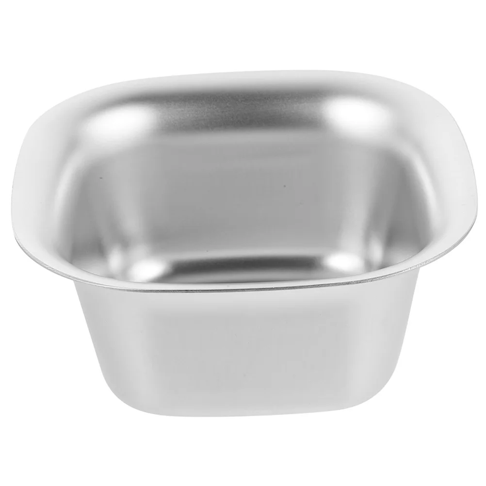 

Portable Snack Bowl 304 Stainless Steel Golden Square Wide Rim Bowls 12 5cm Sauce Dishes Kitchen Supplies Easy Clean Heat