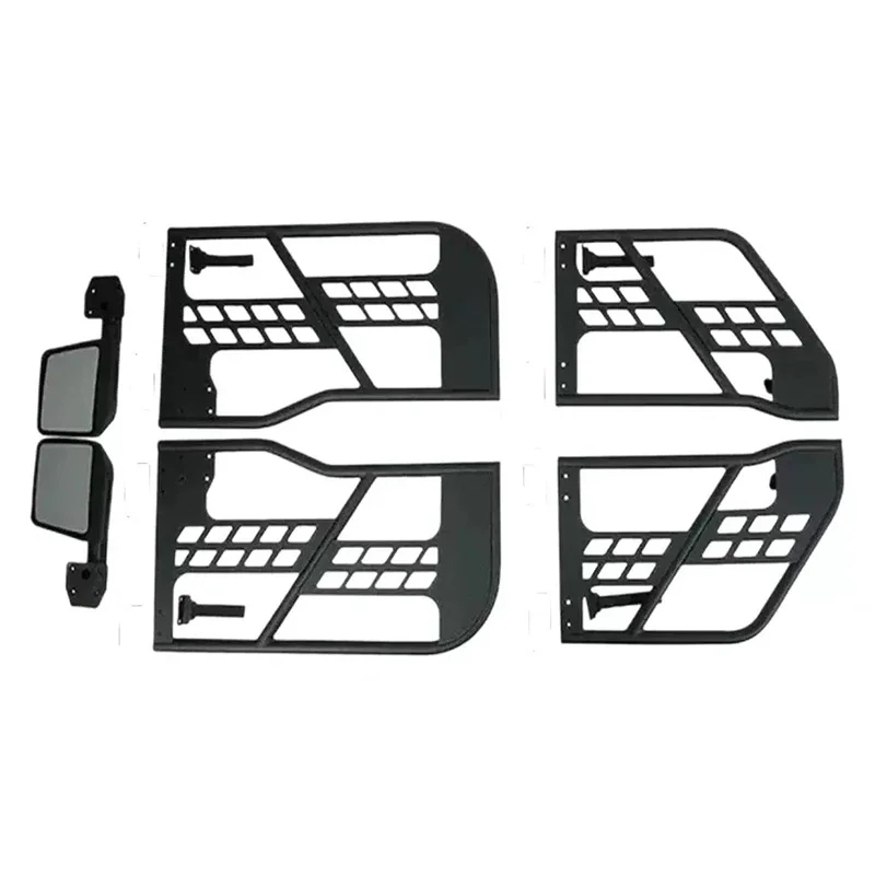 

4 Pieces Tube Doors Half doors with Mirrors and Hinges for Jeep Wrangler JK