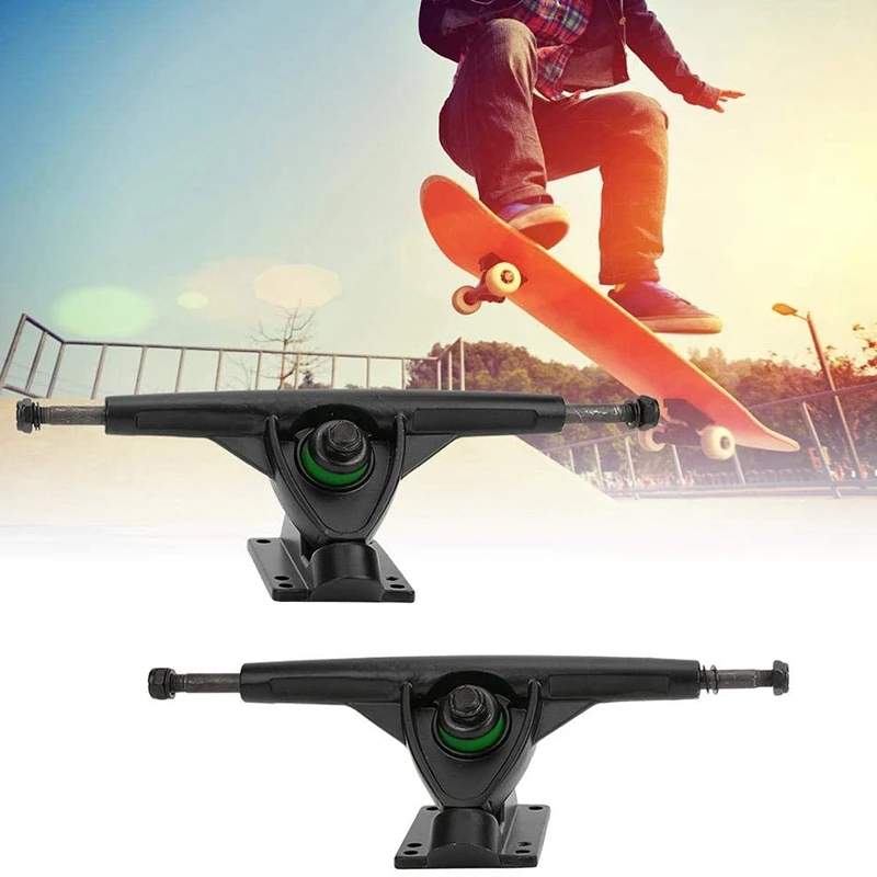 Skateboard Truck,2 Pcs Aluminium Alloy 7 Inch Beginner Skateboard Thicken Base Longboard Truck Bracket Skateboard Tool