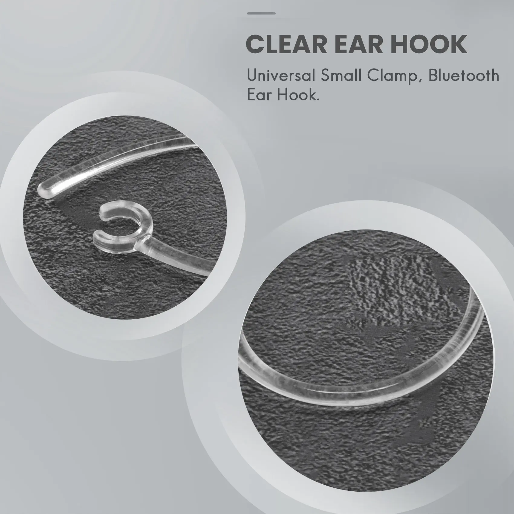 5x Universal Small Clamp Bluetooth Ear Hook Loop Clip Replacement Clear