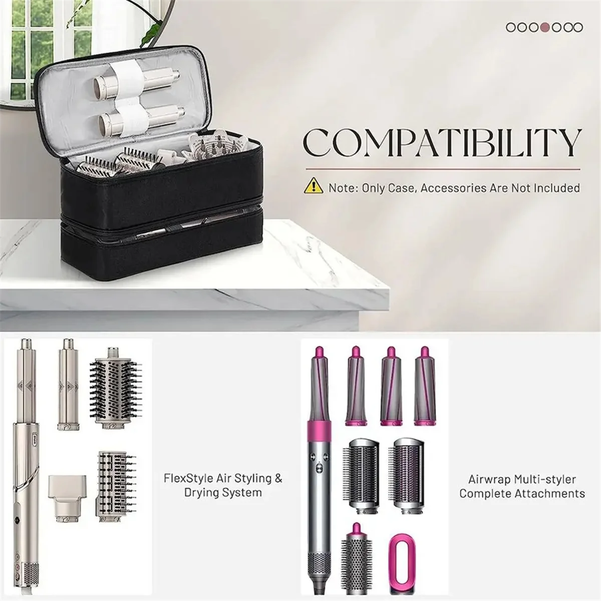 

Популярный дорожный чехол для Shark FlexstyleTravel Case 430/440 Flexstyle, портативный чехол для хранения Dyson Airwrap, черный
