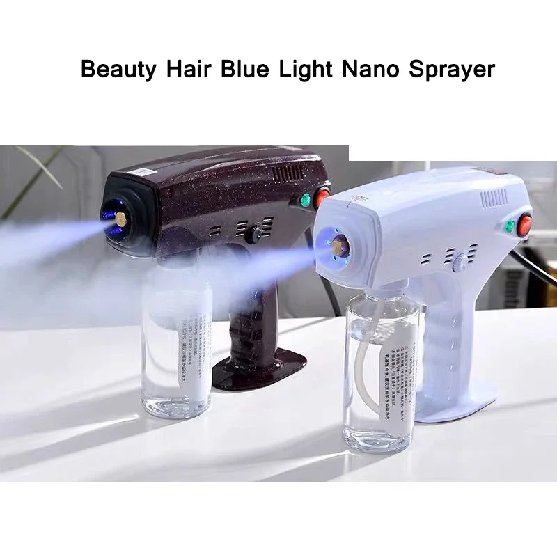 

Portable Blue Light Nano Sprayer Perm/Hair Dye/Care Hair Sprayer Disinfection Beauty Moisturizing Spray Instrument