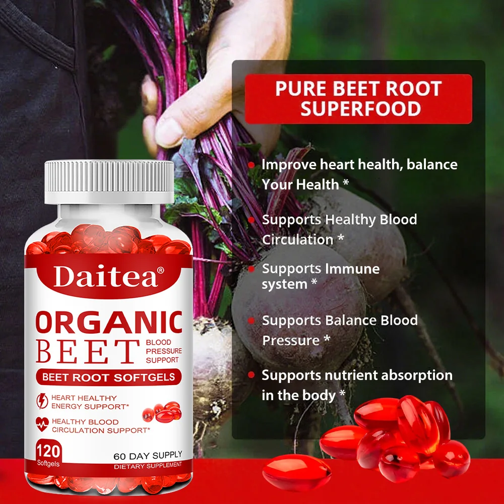 

Капсулы с органическим экстрактом свеклы – поддержка кровообращения и здоровья сердца, нормализация артериального давления и уровня холестерина.