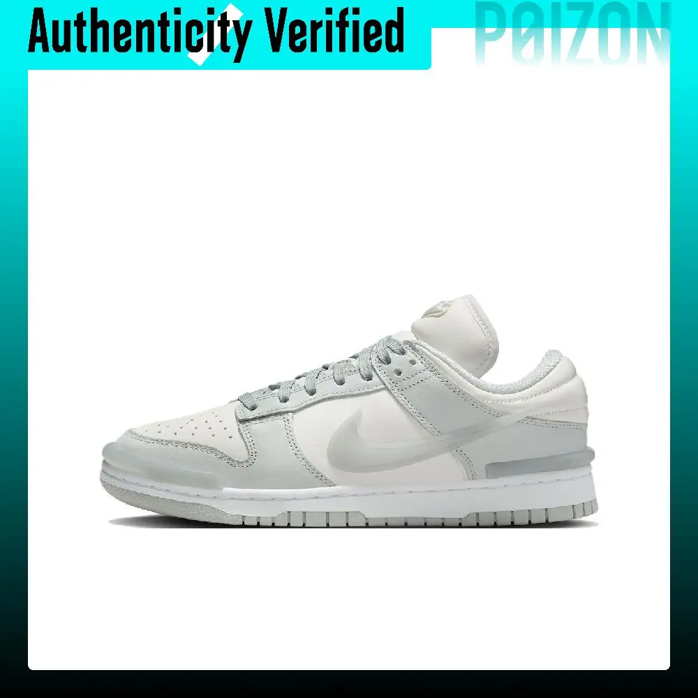 Nike Dunk Leather Low top Skateboard Shoes Women's Gray Beige DZ2794-004