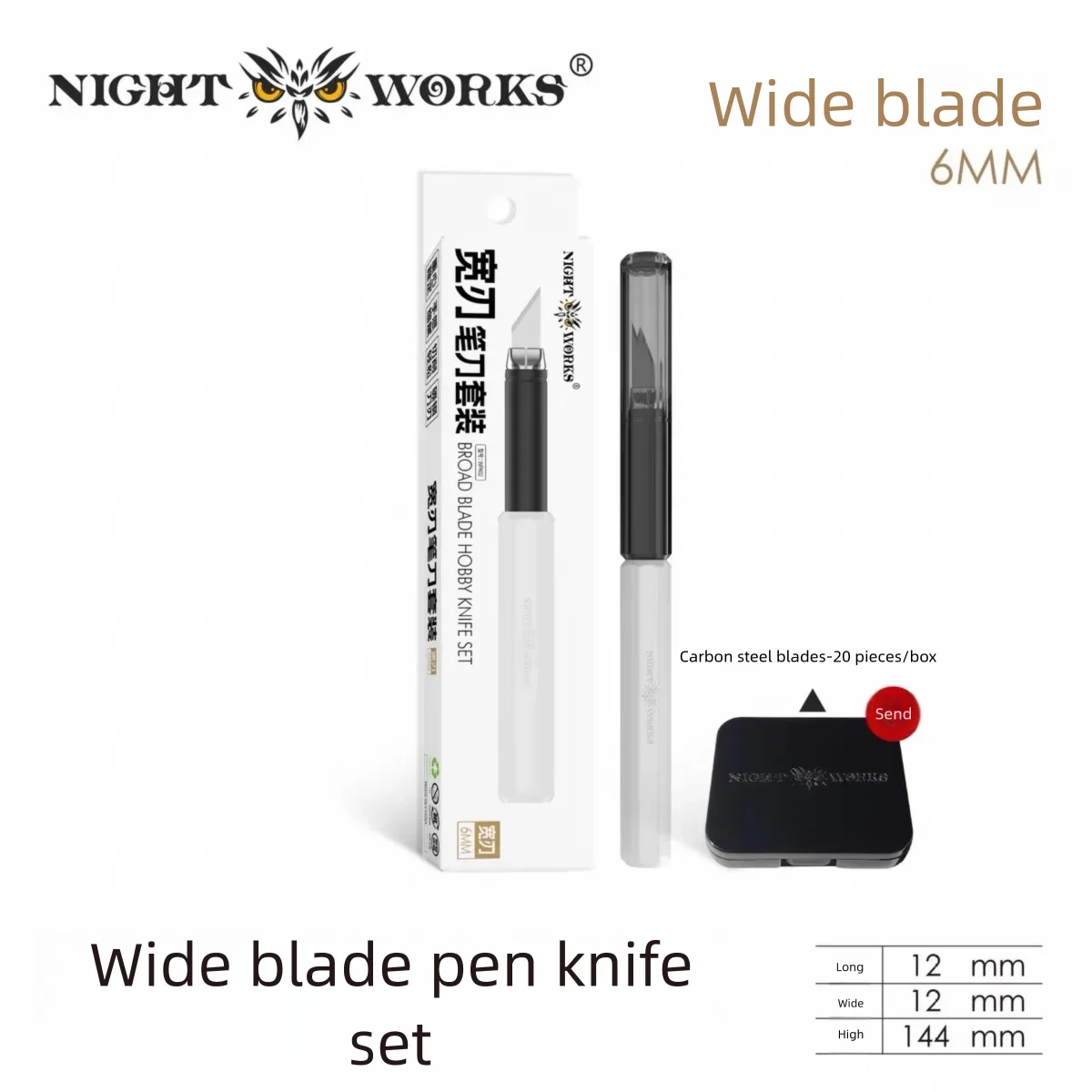 Wide and Narrow Cremic Pen Knife with blades for Modeling GK Plate Accessories Remove Cutter Pla Model Making Tool Hobby DIY