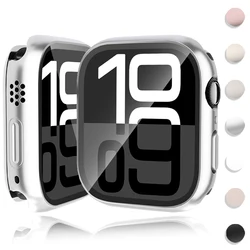Screen Protector Cover For Apple Watch Case Serie 10 46mm 42mm Tempered Glass 360°Bumper Hard PC for iwatch Serie 10 Accessories