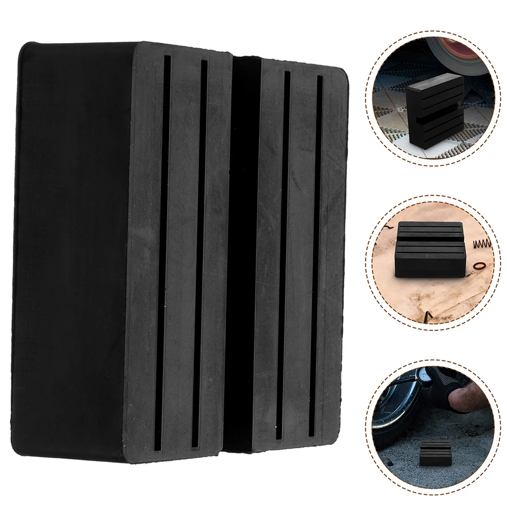 

2Pcs Jack Rubber Pad Car Cushion Support Adapter Pinch Weld Pads Slotted Durable NonSlip Compatible Vehicles Floor Saddle Lift
