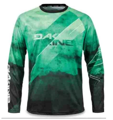 Spot spring summer latest Mountain bike sports long-sleeved green MTB moisture-wicking men's cycling jersey