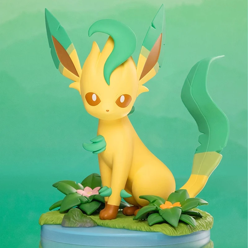 Original Funism Prime Figure Pokemon Leafeon 18cm Medium Size Awesome Anime Figure Model Ornament Nice Collection Gift Toys