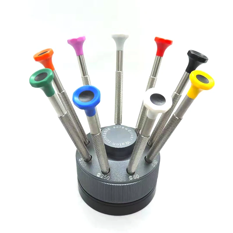 

High Precision Screwdriver Set 9PCS For Watchmaker Watch Repair Tools, Stainless Steel, With Spare 9PCS Blades , Top Quality