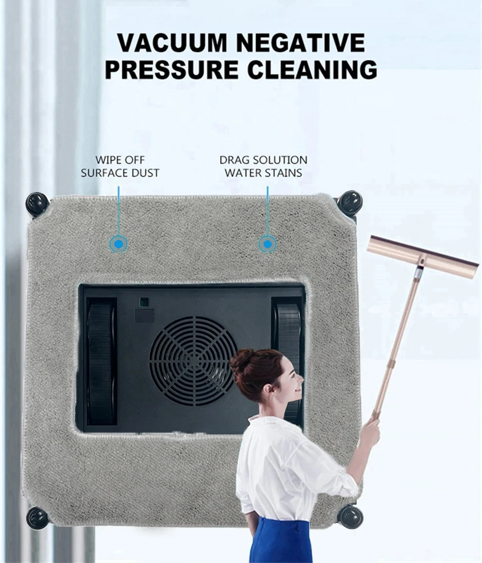 Purerobo W-S8S Fensterputzroboter mit APP, Staubsauger, Fensterreinigungsroboter, elektrischer Glasreiniger für Zuhause, Reinigungsroboter für Gläser – Detail 20