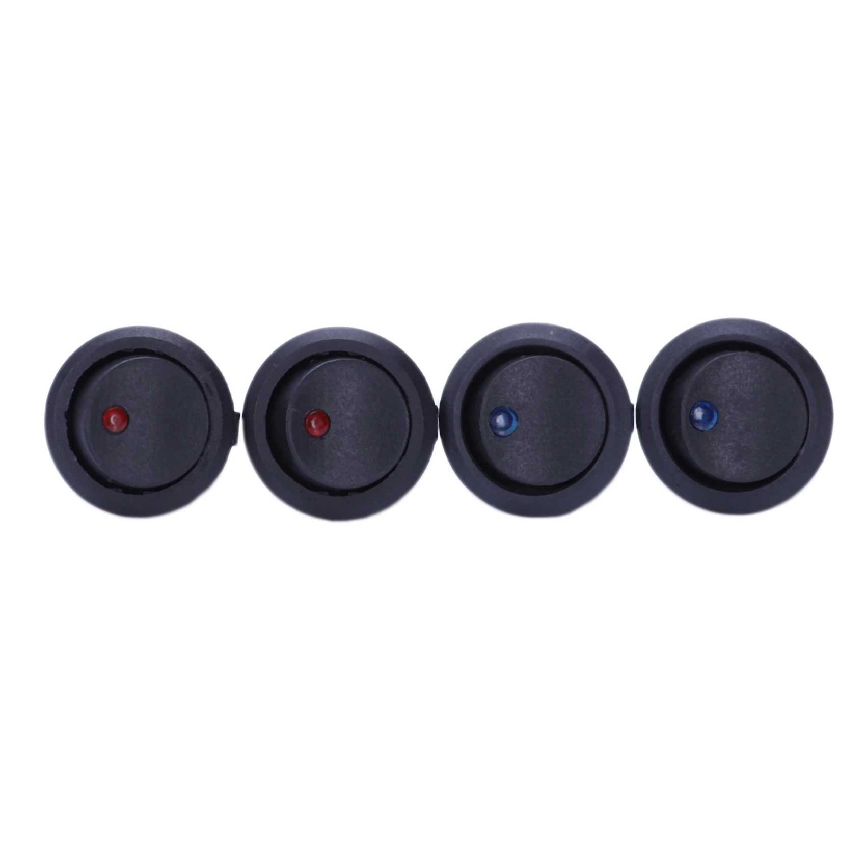 40 Pcs 12V 20A Amps On/Off/ 3 Position Terminal Round Rocker LED Toggle Switch Blue & Red