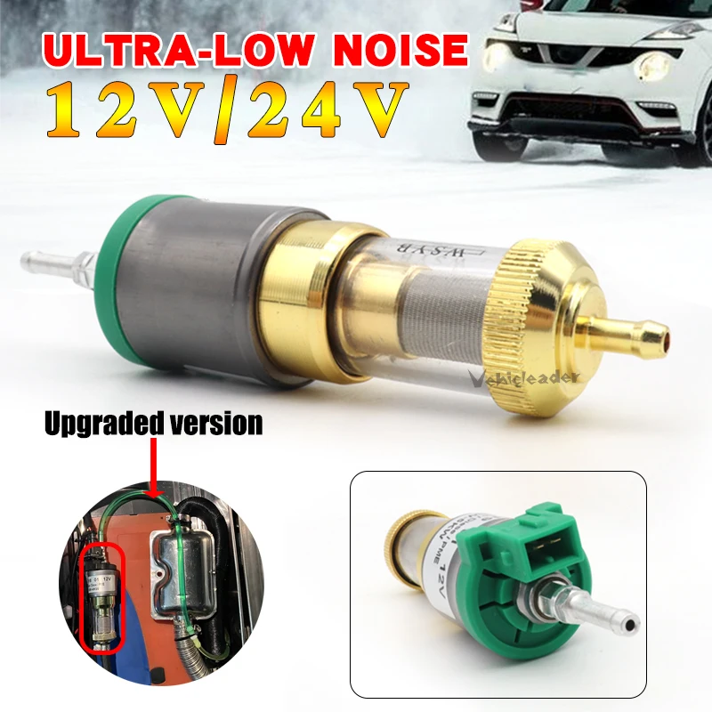 12V/24V 22ML/28ML Ulepszona samochodowa pompa paliwa o bardzo niskim poziomie hałasu 1KW-5KW do Eberspacher Uniwersalna samochodowa pompa olejowa do parkowania z silnikiem wysokoprężnym