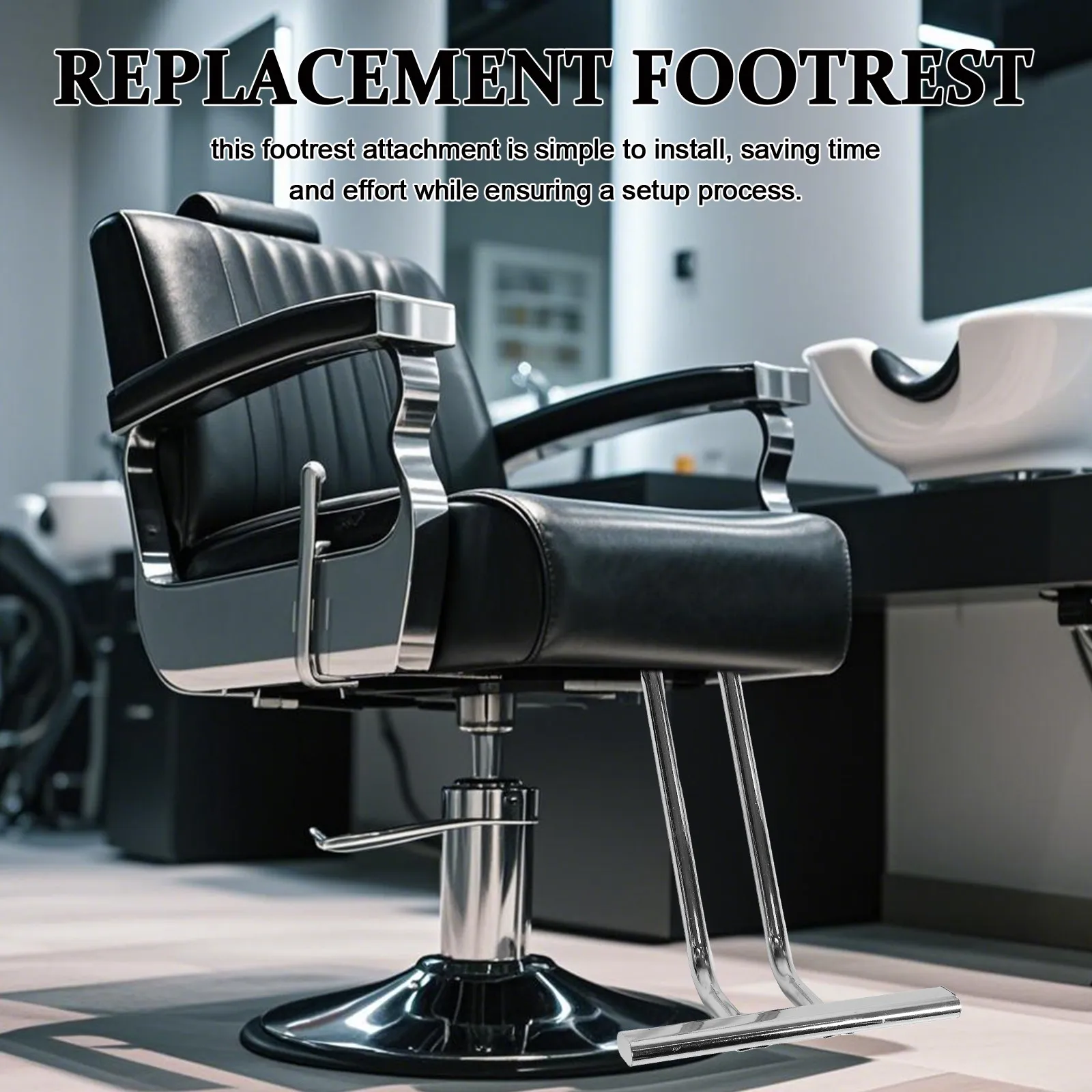 

Сменная педаль для кресла парикмахера, прочная регулируемая подставка для ног для салона красоты и спа, удобная опора для ног