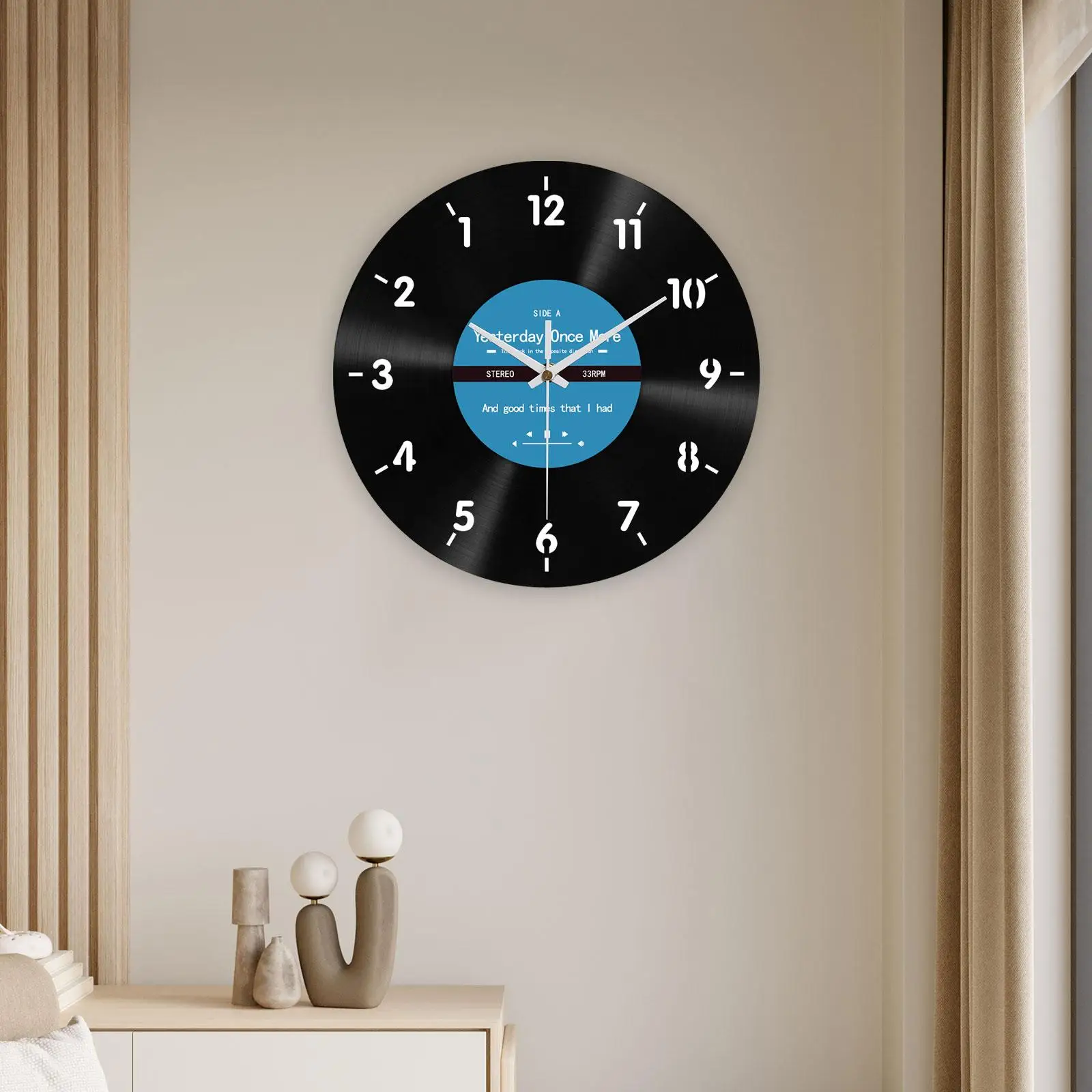 Backwards Clock for Walls Counterclockwise Wall Clock for Office Dining Room