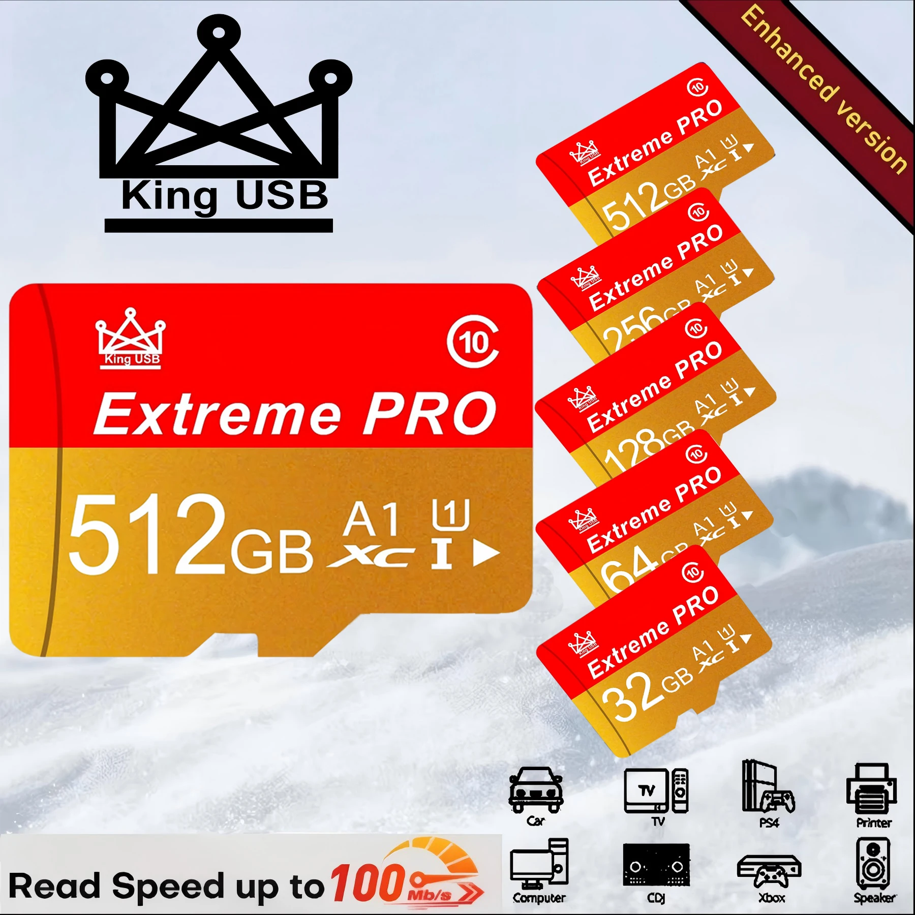 100% Original Micro TF SD Card 64GB 512GB High Endurance 4K Video 256GB 128GB for DJI Mavic Pro Drone Dash Camera Memory Card Co