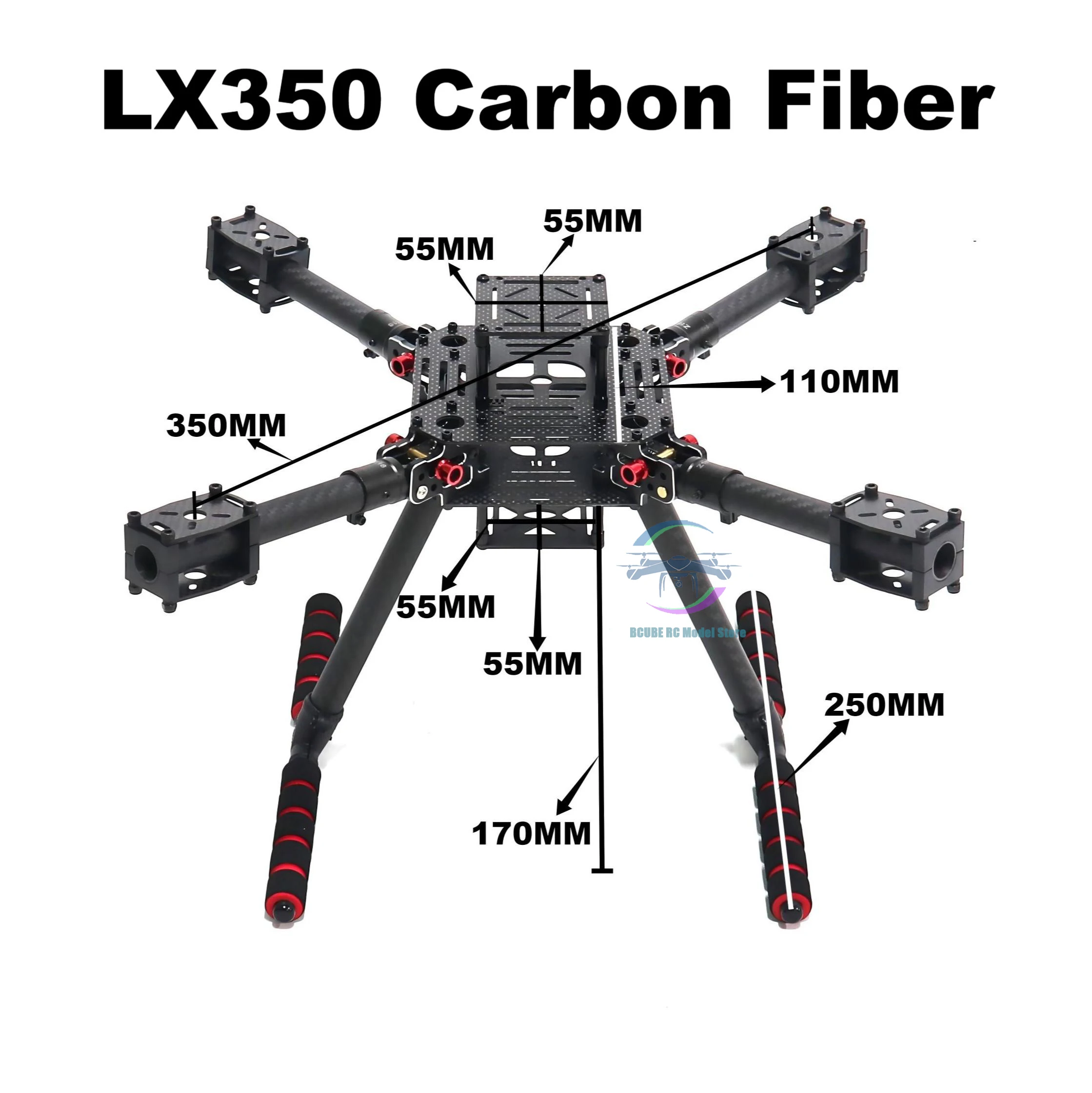 Cadre B-CUBE LX350 PRO avec drone 350 pro cadre 350 pour Multicopter RC 4 axes FPV quadrirotor Heli multi-rotor avec train d'atterrissage