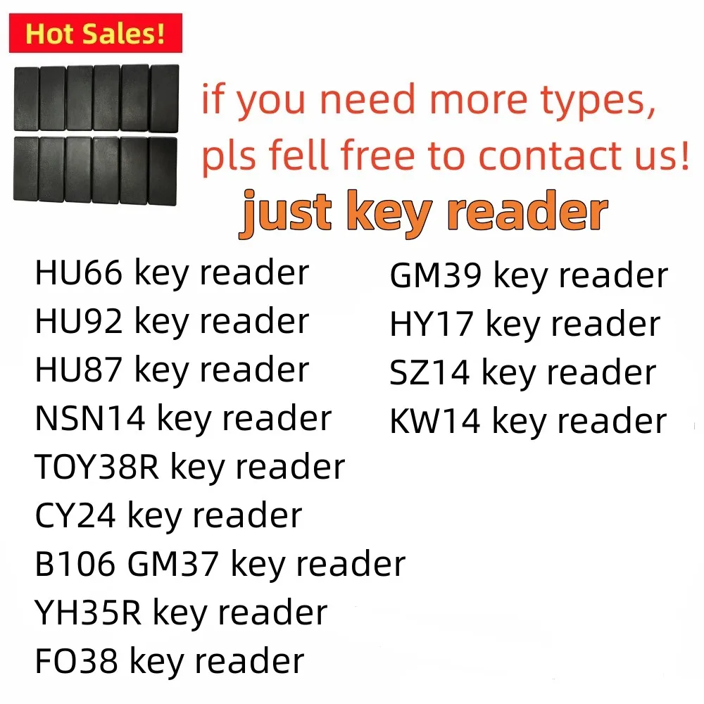 Lishi Tool key reader HU66 HU92 HU87 NSN14 TOY38R CY24 B106 GM37 GM39 YH35R FO38 HY17 SZ14 KW14 key reader