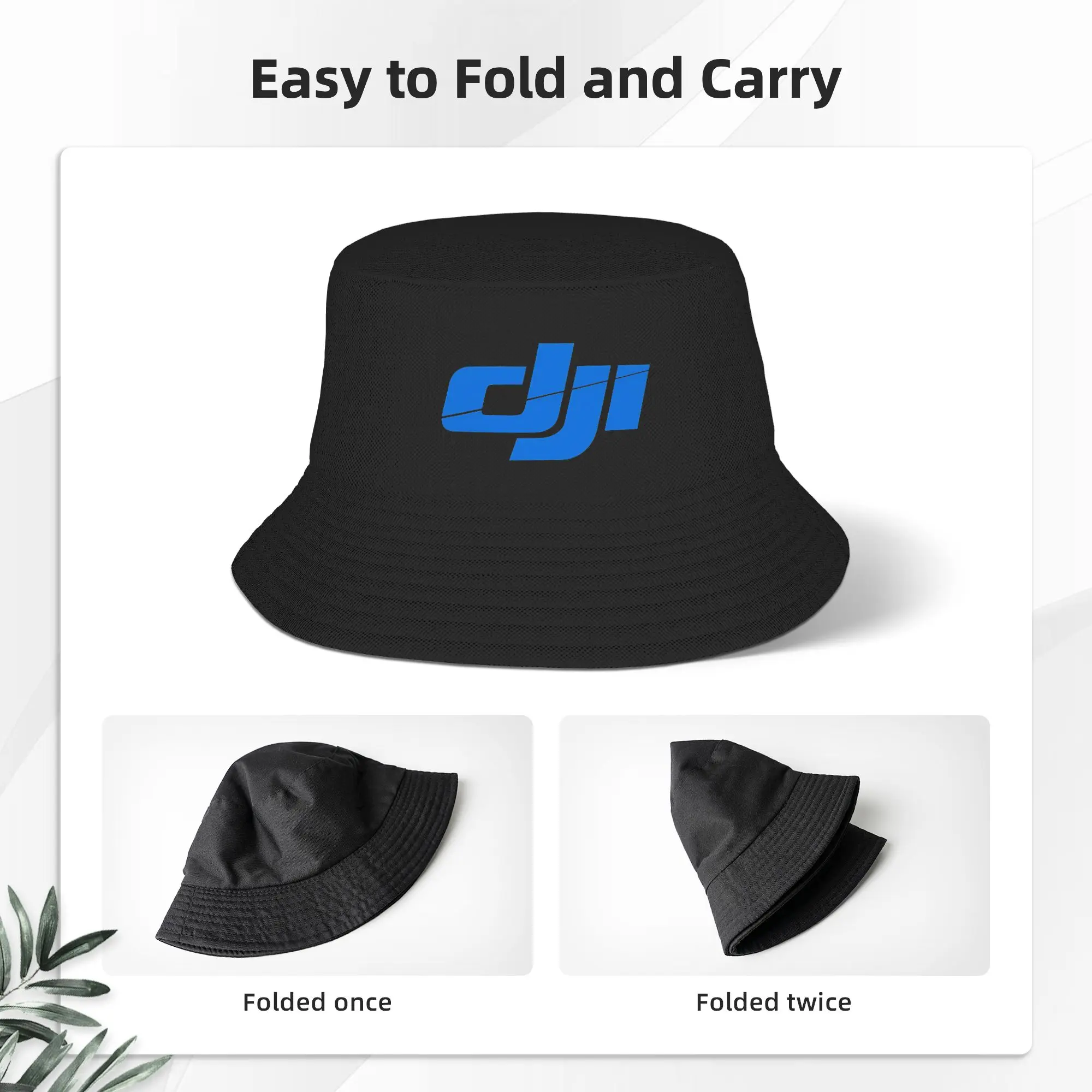D-djis Drone Bucket Hat  Hawaii Fisherman Caps For Men Women Fashion Beach Travel Sun Hats Personality Design Cap