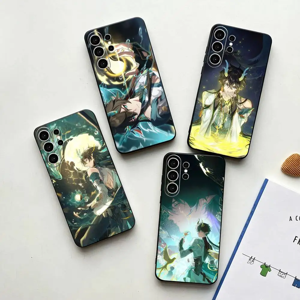Dan Heng Imbibitor Lunae gift  Phone Case Black Silicone Soft For Samsung S26,S25,S24,S23,S22,S21,S30,Ultra,Plus,Fe,Lite